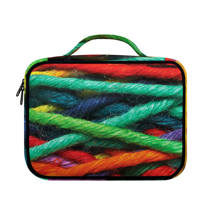 Colorful Yarn Print Briefcase Bible Bag