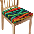 Colorful Yarn Print Chair Cushion Cover