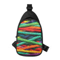 Colorful Yarn Print Sling Bag
