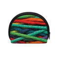 Colorful Yarn Print Coin Purse