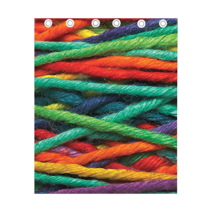Colorful Yarn Print Curtain