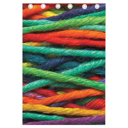 Colorful Yarn Print Curtain