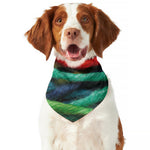 Colorful Yarn Print Dog Bandana