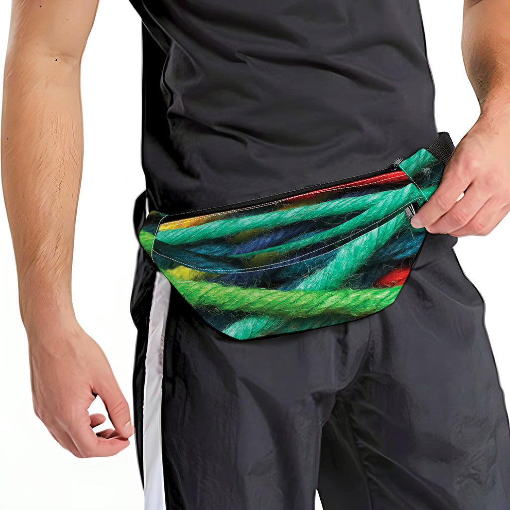Colorful Yarn Print Fanny Pack