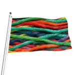 Colorful Yarn Print Flag