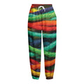 Colorful Yarn Print Fleece Lined Knit Pants