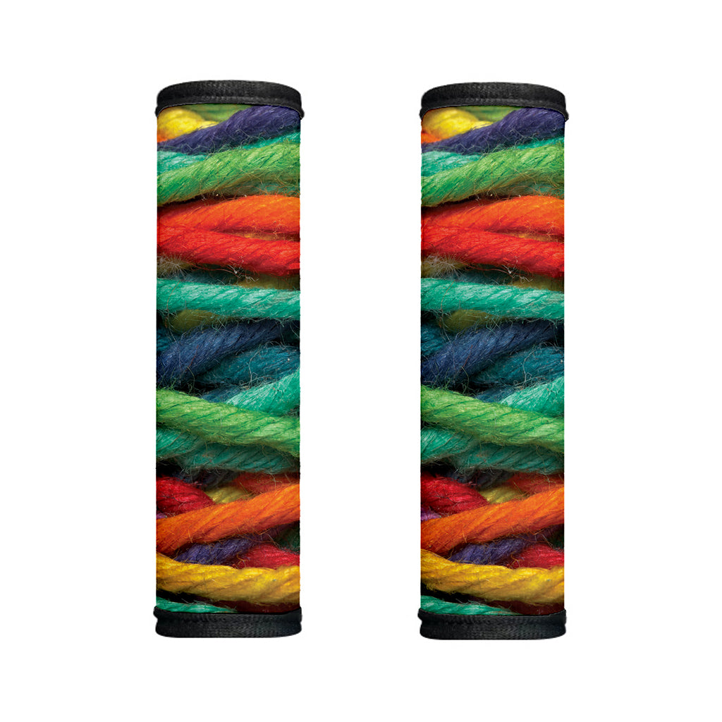 Colorful Yarn Print Handle Covers