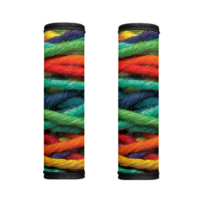 Colorful Yarn Print Handle Covers
