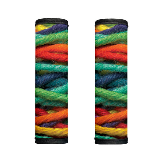 Colorful Yarn Print Handle Covers