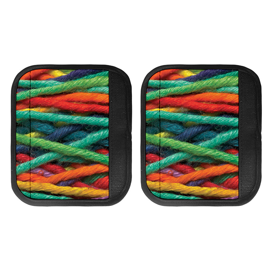 Colorful Yarn Print Handle Covers