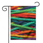 Colorful Yarn Print House Flag