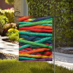 Colorful Yarn Print House Flag