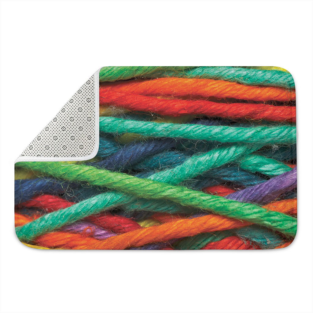 Colorful Yarn Print Indoor Door Mat