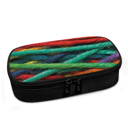 Colorful Yarn Print Insulin Cooler Travel Case