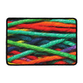 Colorful Yarn Print Kitchen Mat