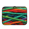 Colorful Yarn Print Laptop Sleeve