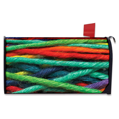 Colorful Yarn Print Mailbox Cover