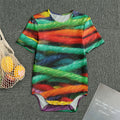 Colorful Yarn Print Men's Bodysuit
