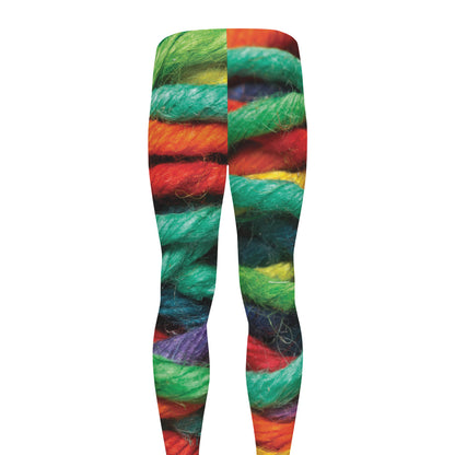 Colorful Yarn Print Men's leggings