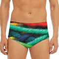 Colorful Yarn Print Men's Triangle Swim Briefs