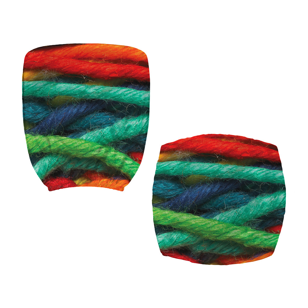 Colorful Yarn Print Office Chair Cover
