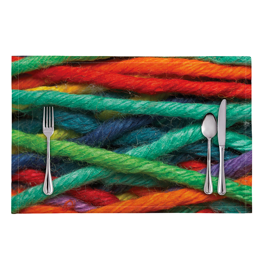 Colorful Yarn Print Placemat