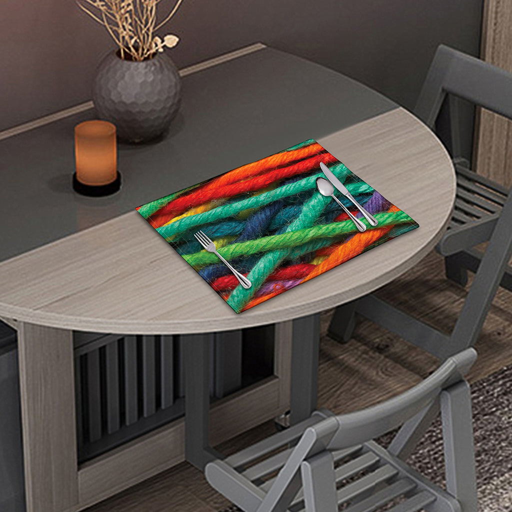 Colorful Yarn Print Placemat