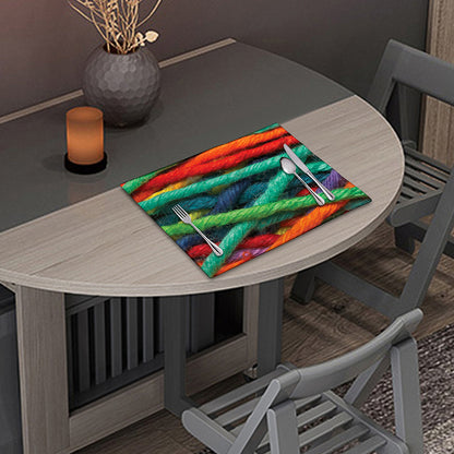Colorful Yarn Print Placemat