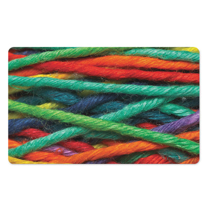 Colorful Yarn Print Polyester Doormat