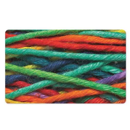 Colorful Yarn Print Polyester Doormat