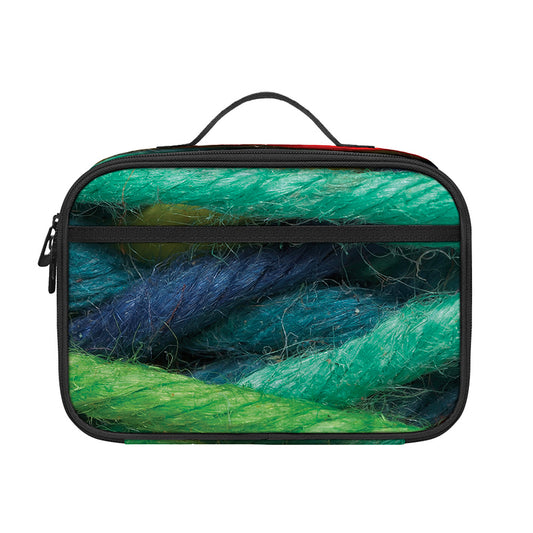 Colorful Yarn Print Portable Lunch Bag