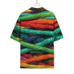 Colorful Yarn Print Rayon Hawaiian Shirt