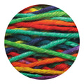 Colorful Yarn Print Round Blanket