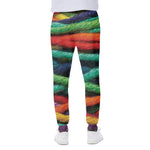 Colorful Yarn Print Scuba Joggers