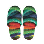 Colorful Yarn Print Slippers