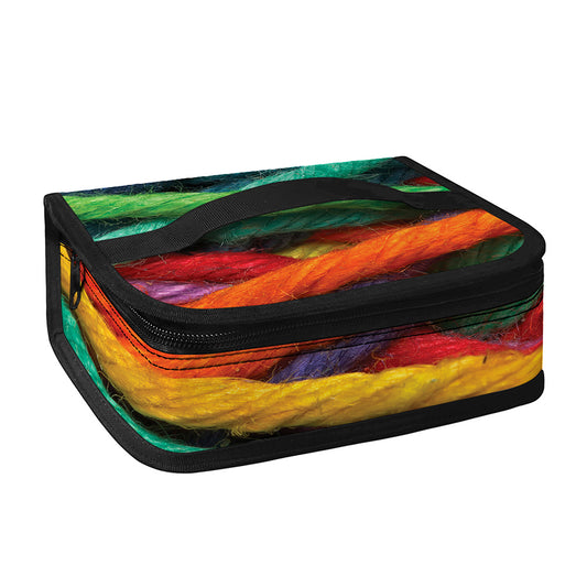 Colorful Yarn Print Small Lunch Bag
