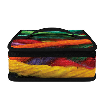 Colorful Yarn Print Small Lunch Bag
