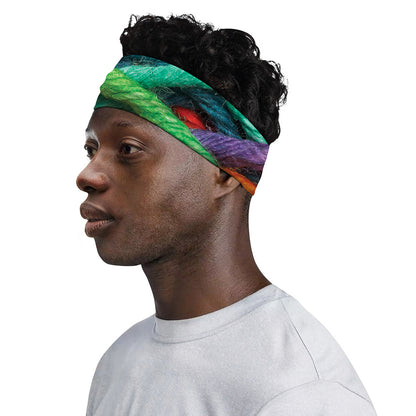 Colorful Yarn Print Sports Headband