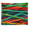 Colorful Yarn Print Tapestry