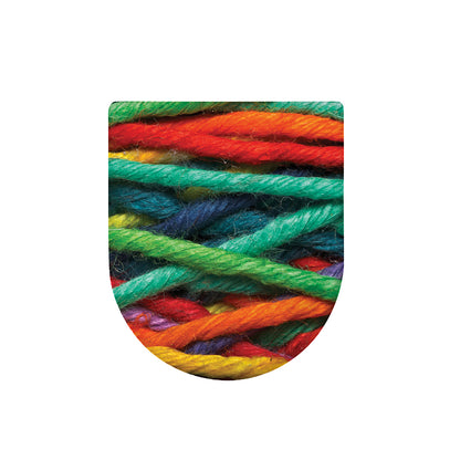 Colorful Yarn Print Toilet Lid Cover