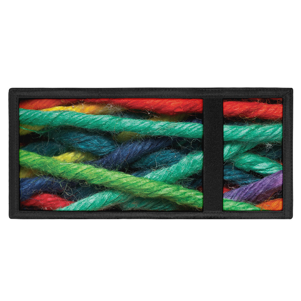 Colorful Yarn Print Trifold Wallet