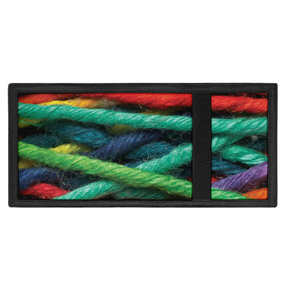 Colorful Yarn Print Trifold Wallet