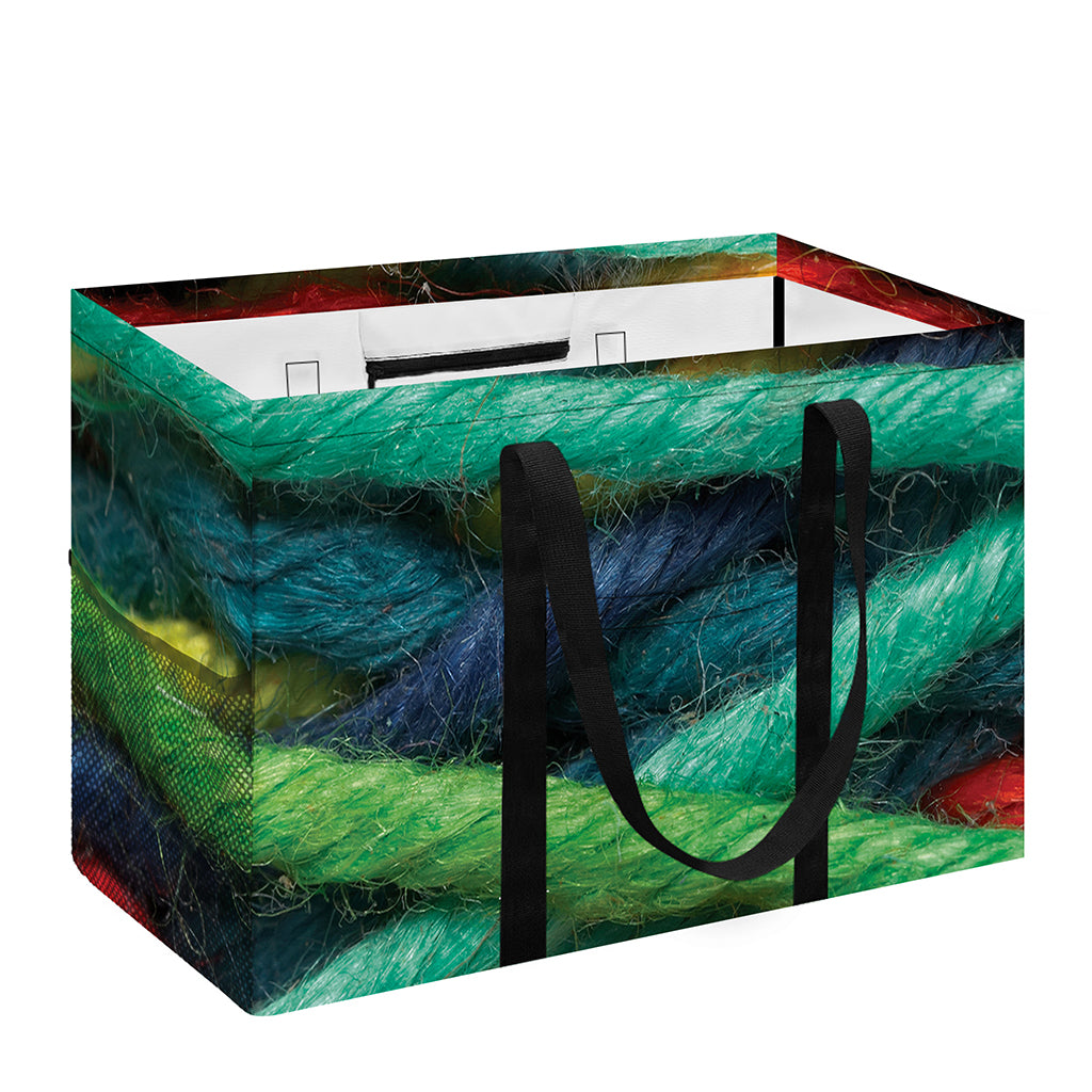 Colorful Yarn Print Utility Tote Bag