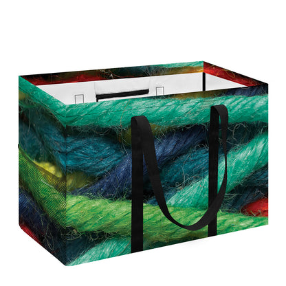 Colorful Yarn Print Utility Tote Bag