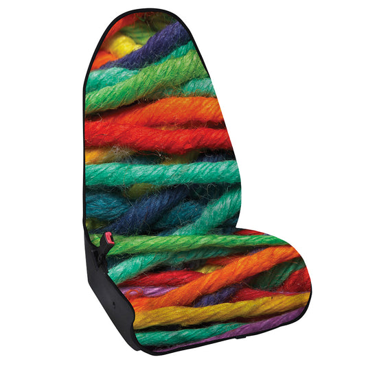 Colorful Yarn Print Waterproof Car Seat Cover