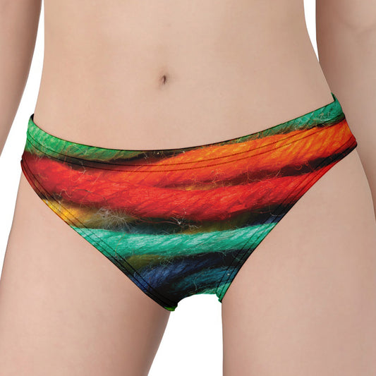 Colorful Yarn Print Women's Panties