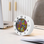 Colorful Zebra Leopard Pattern Print Alarm Clock