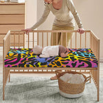 Colorful Zebra Leopard Pattern Print Baby Crib Sheet