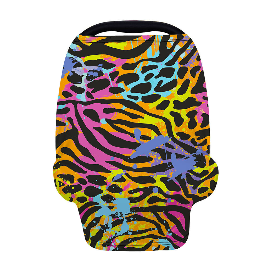 Colorful Zebra Leopard Pattern Print Baby Seat Cover