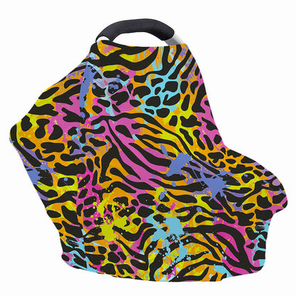 Colorful Zebra Leopard Pattern Print Baby Seat Cover